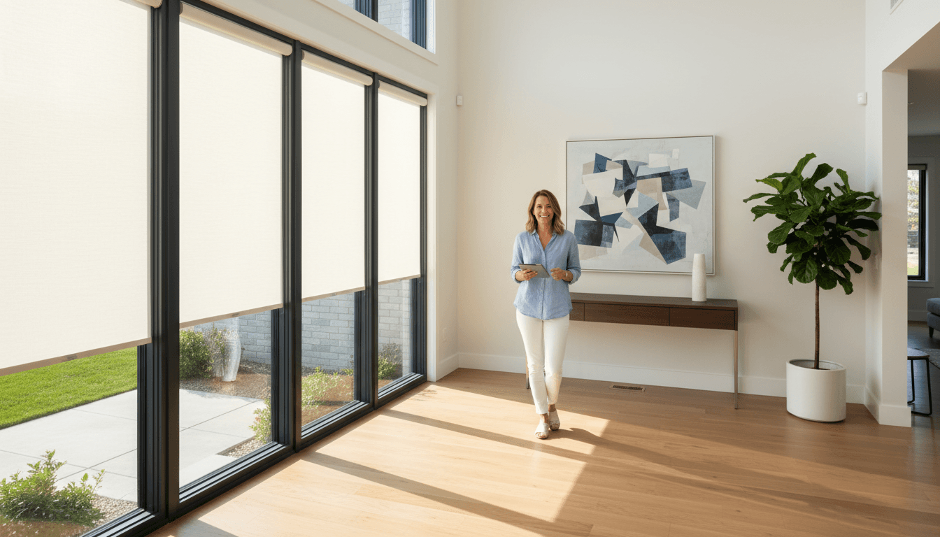 Bright replacement window installed in a home with natural light and a view of the yard